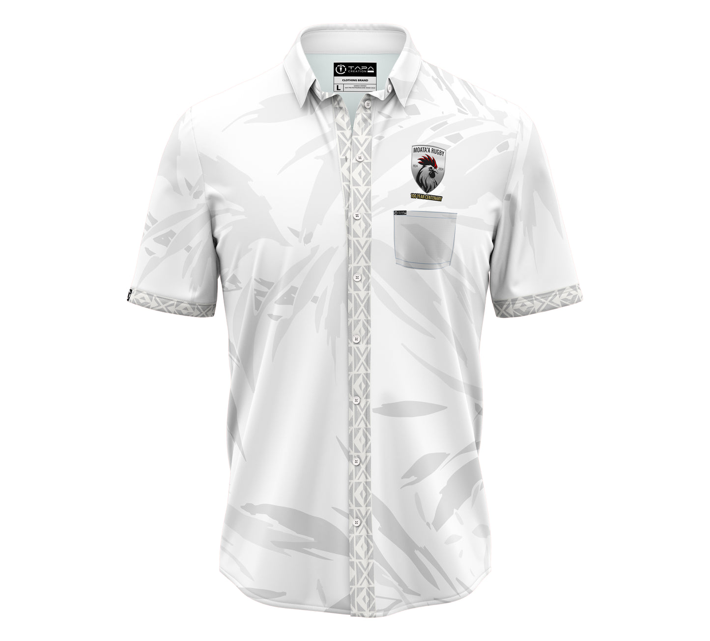 Official Moata'a Rugby Club 100 Year Anniversary Button Shirt