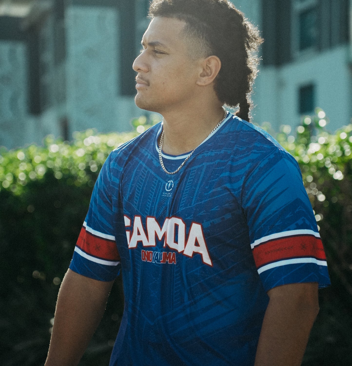 Samoa 685 Round Neck T-Shirt - Blue