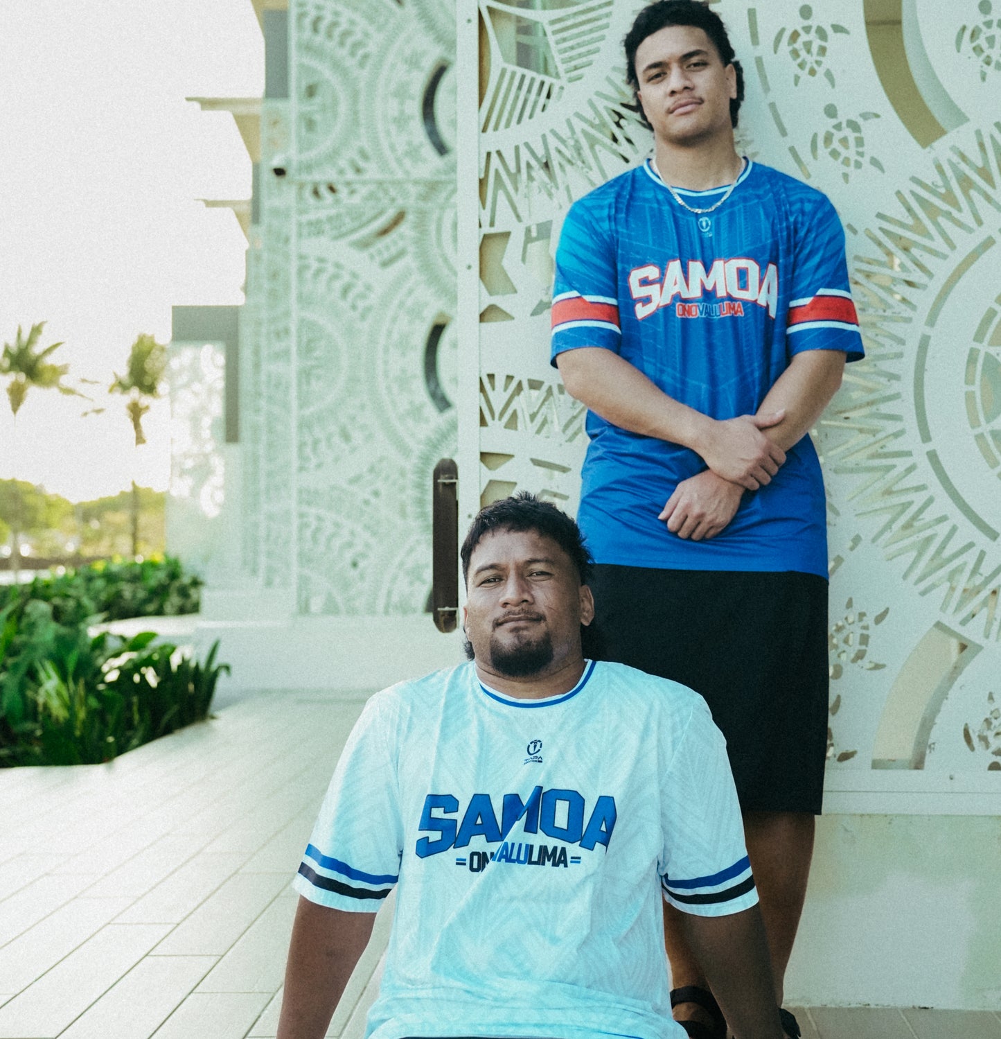 Samoa 685 Round Neck T-Shirt - Blue