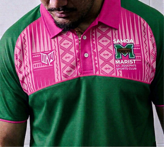 Marist Green/Pink Essential Performance Polo