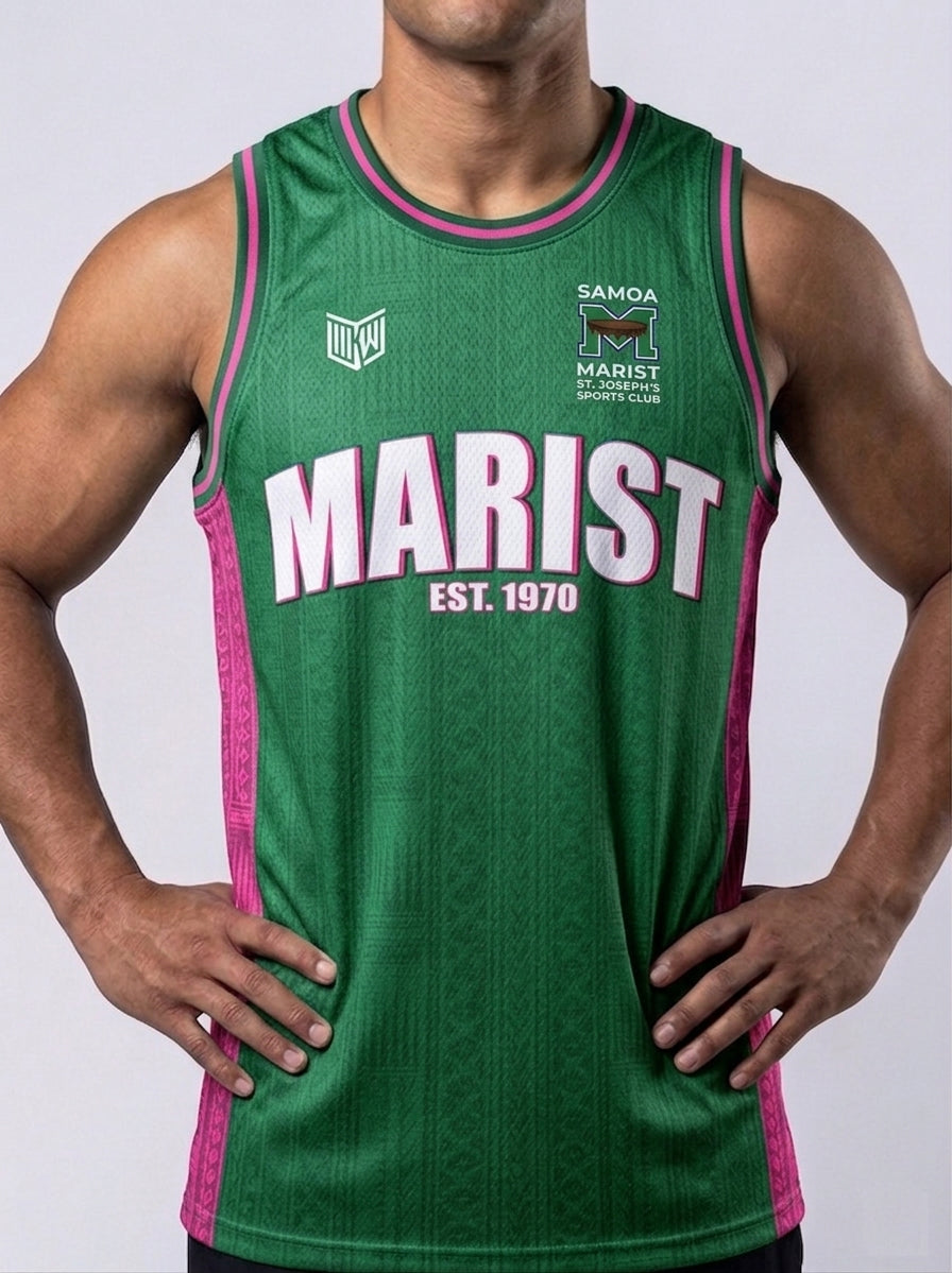 Marist Green/Pink Basketball Jersey