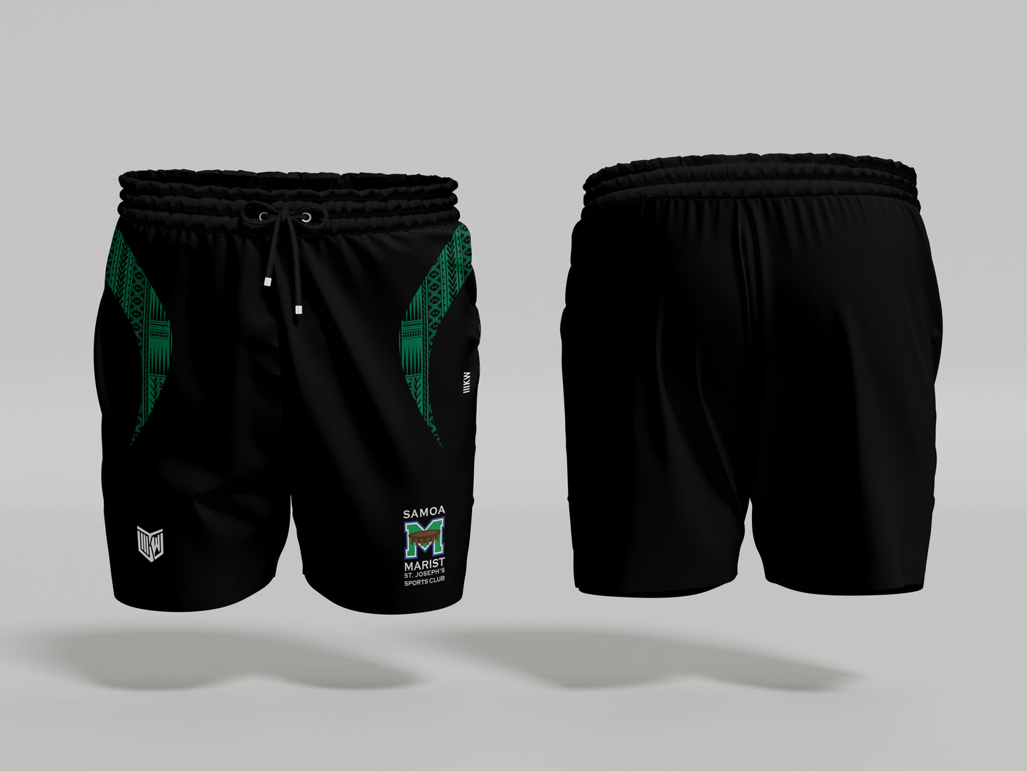 Marist Black Performance Shorts