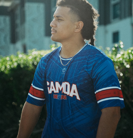 Samoa 685 Round Neck T-Shirt - Blue