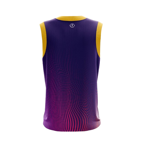 BASKETBALL VEST SAMOA - Purple and Yellow