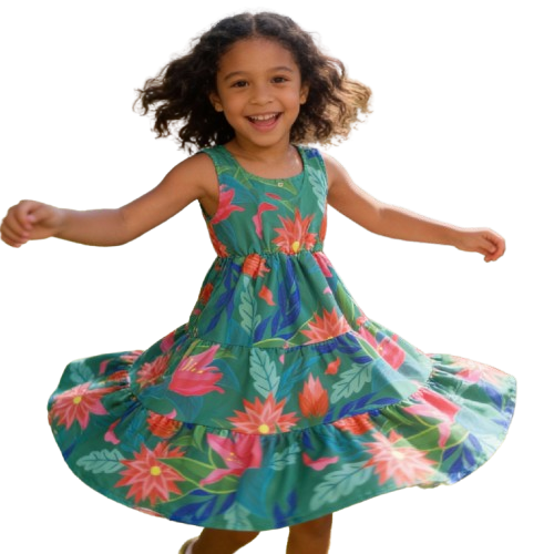 Aloha Tiered Dress