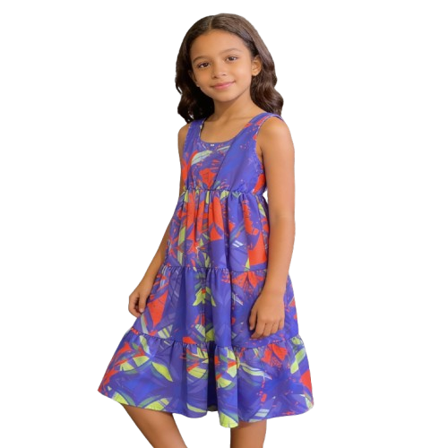 Purple Twilight Ruffle Dress